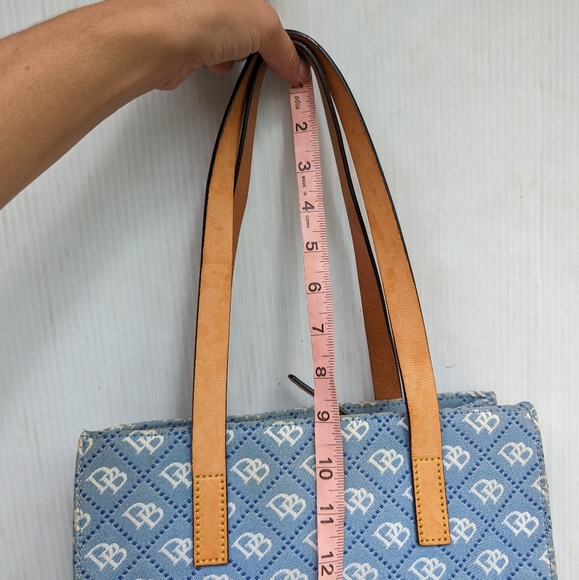 DOONEY & BOURKE blue monogrammed small handbag purse - Picture 14 of 16